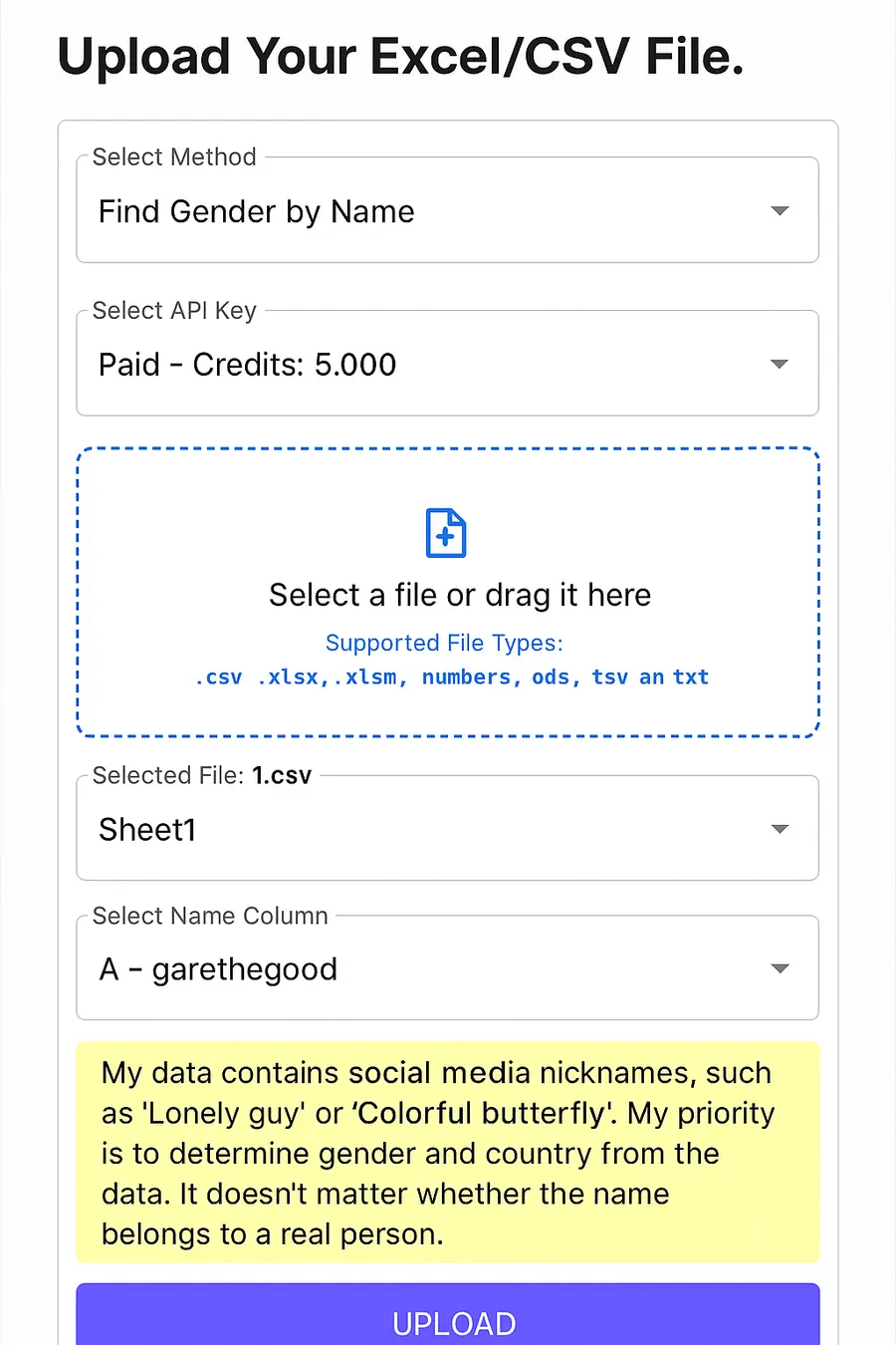 Déterminer le genre à partir de pseudonymes et noms d'utilisateur avec GenderAPI
